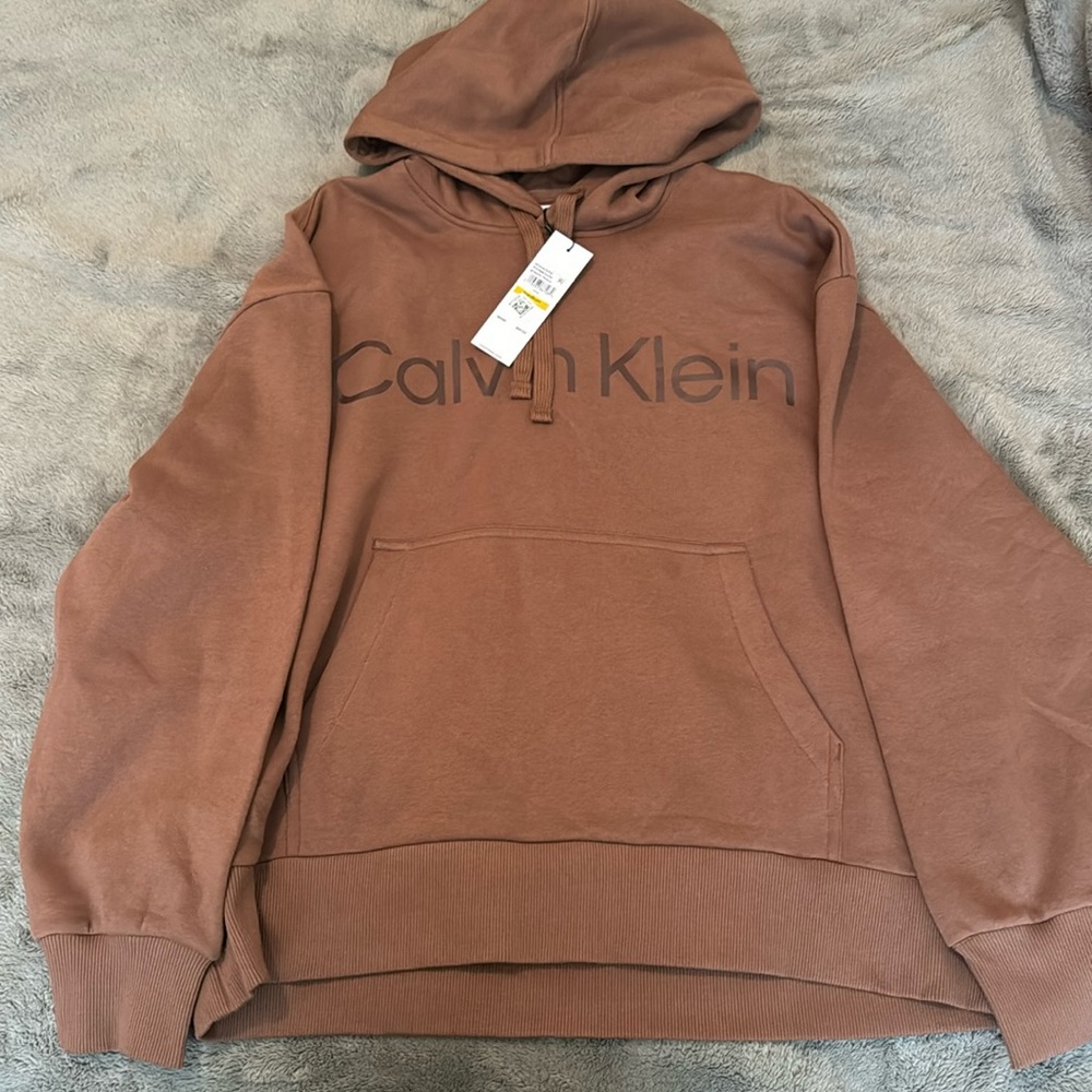 Brown Calvin Klein Hoodie never worn before